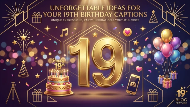 captions for 19th birthday