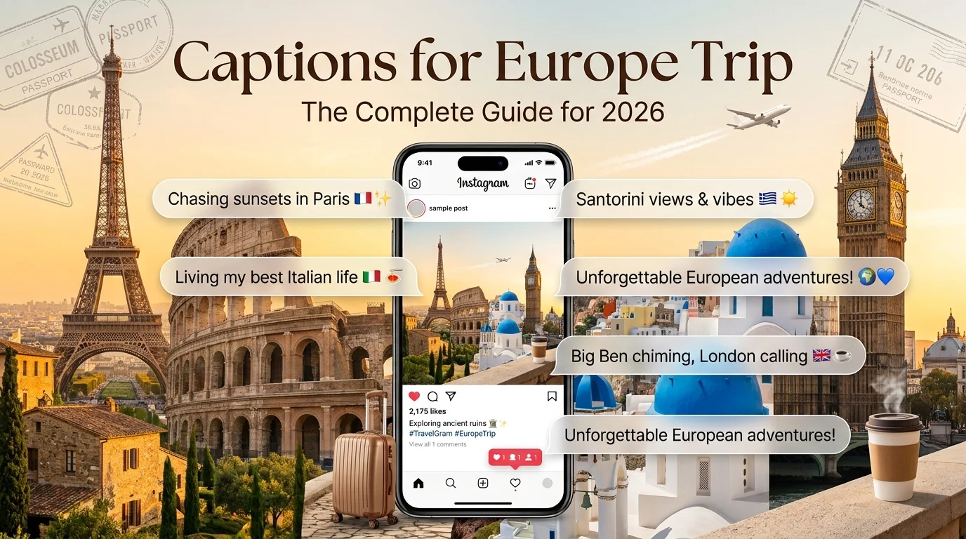 captions for europe trip