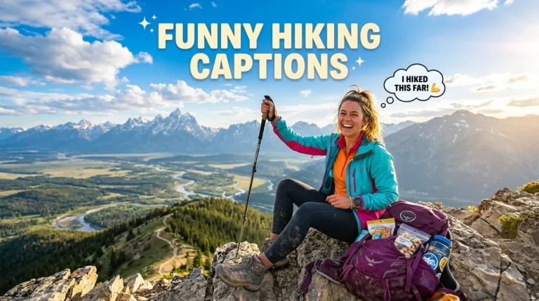 funny hiking captions for instagram