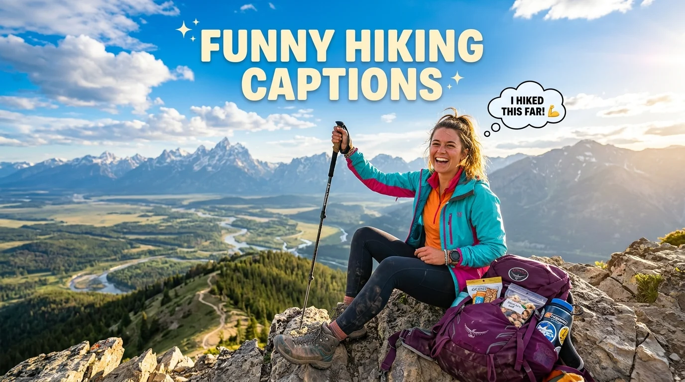 funny hiking captions for instagram