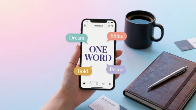 one word captions for instagram