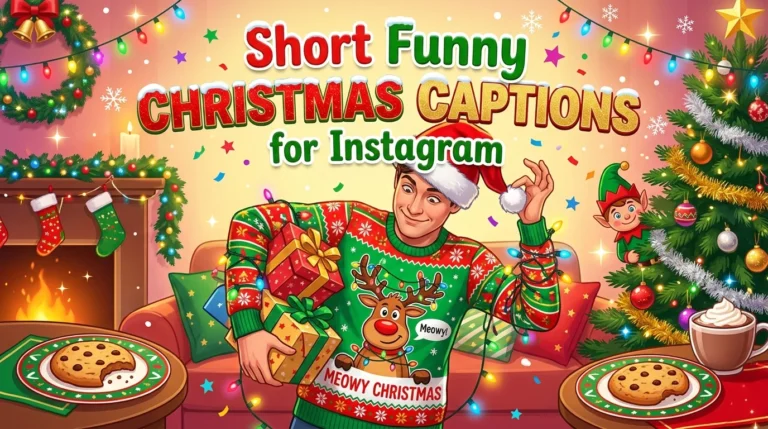 short funny christmas captions for instagram