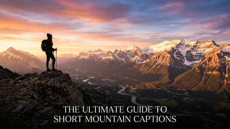 short mountain captions for instagram