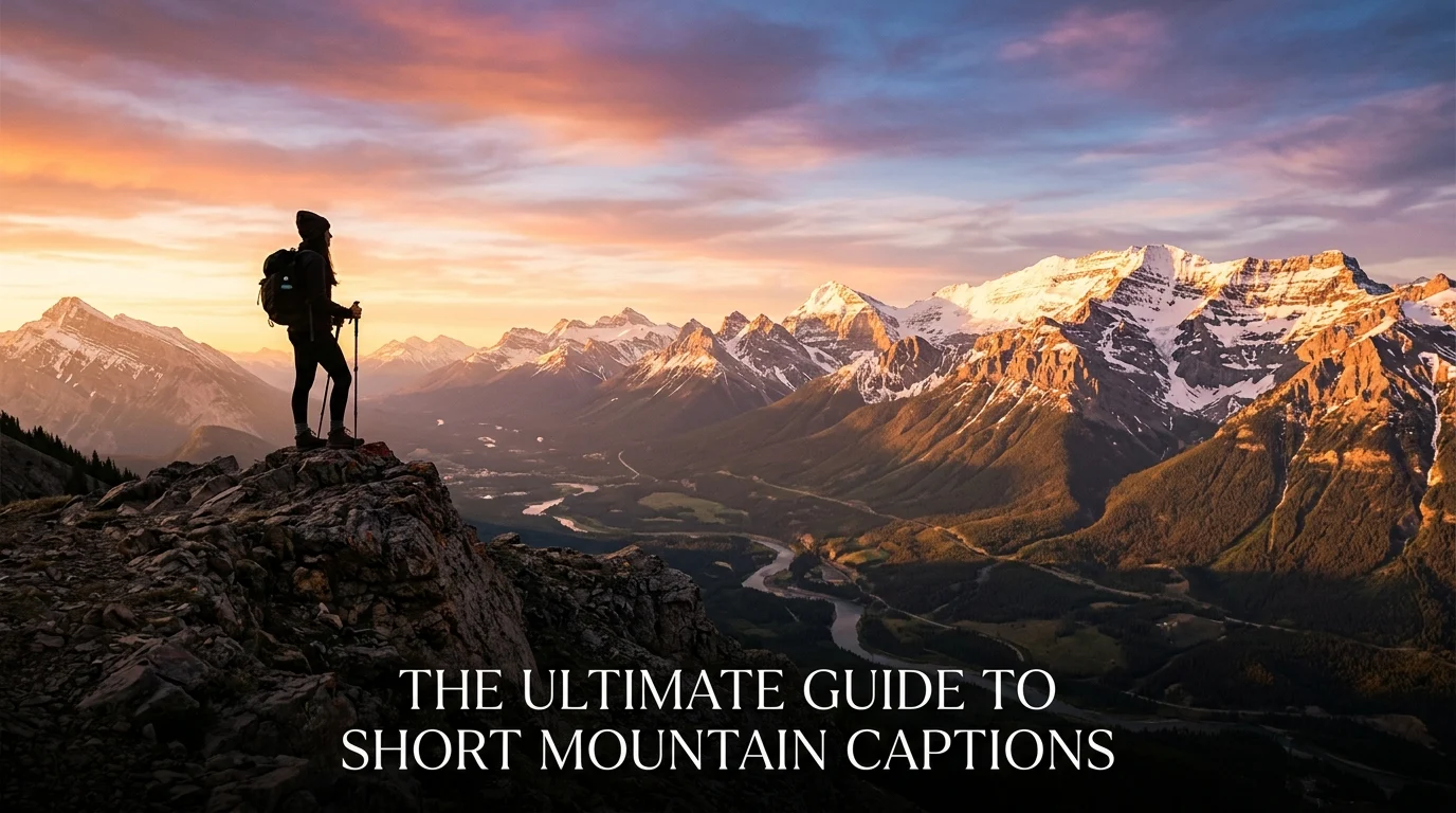 short mountain captions for instagram