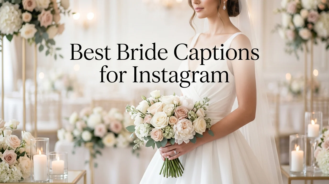 bride captions for instagram