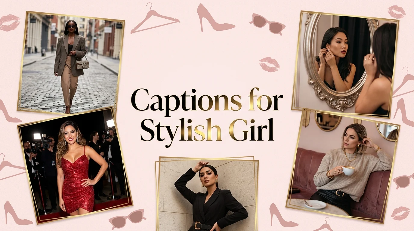 caption for stylish girl