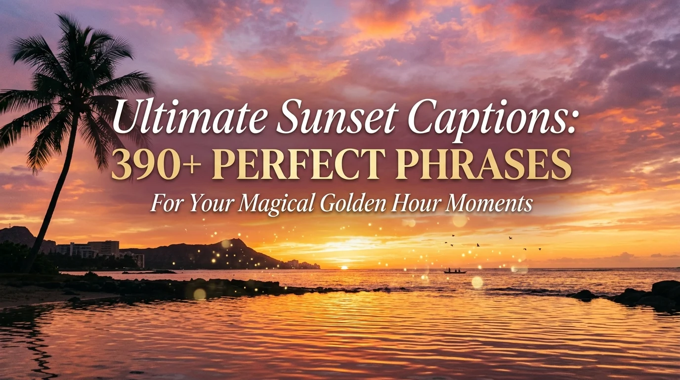 captions for sunset