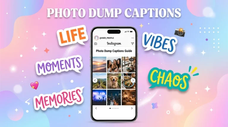 good captions for a photo dump