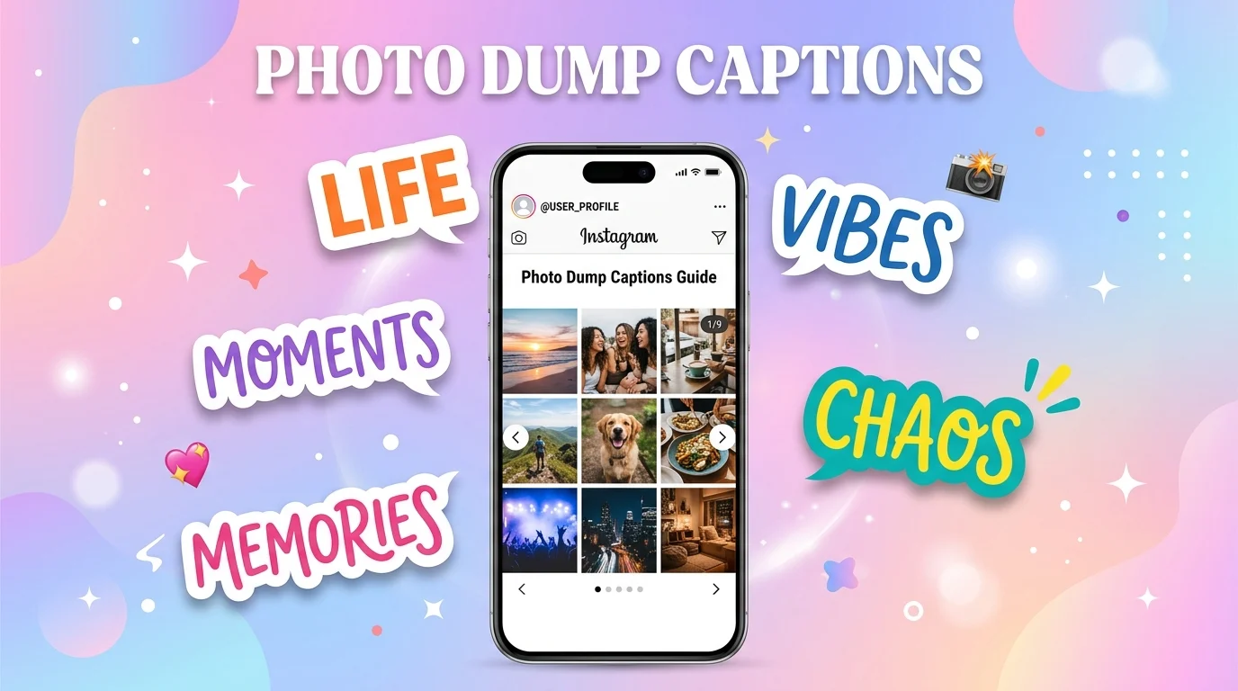 good captions for a photo dump