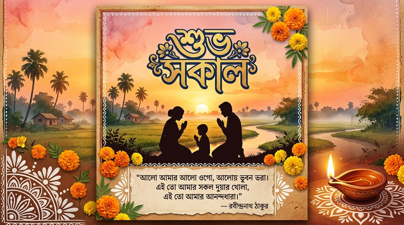 good morning caption in bengali