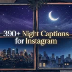 night captions for instagram