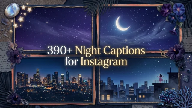 night captions for instagram
