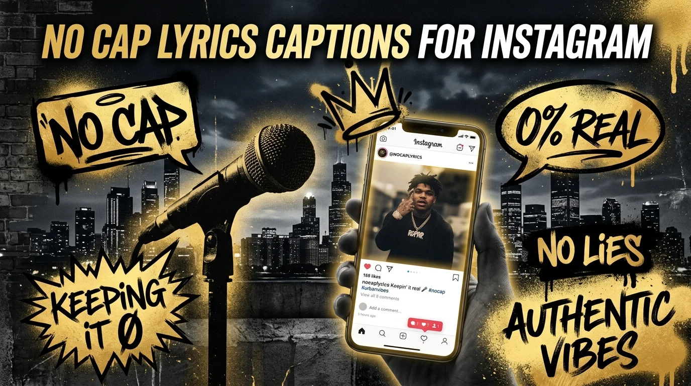 no cap lyrics captions for instagram