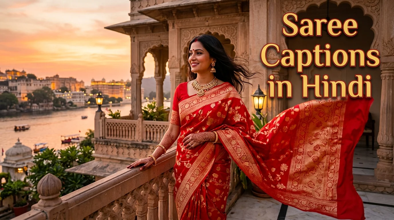 saree caption in hindi for instagram