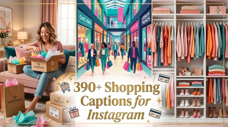 shopping captions for instagram