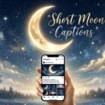 short moon captions for instagram