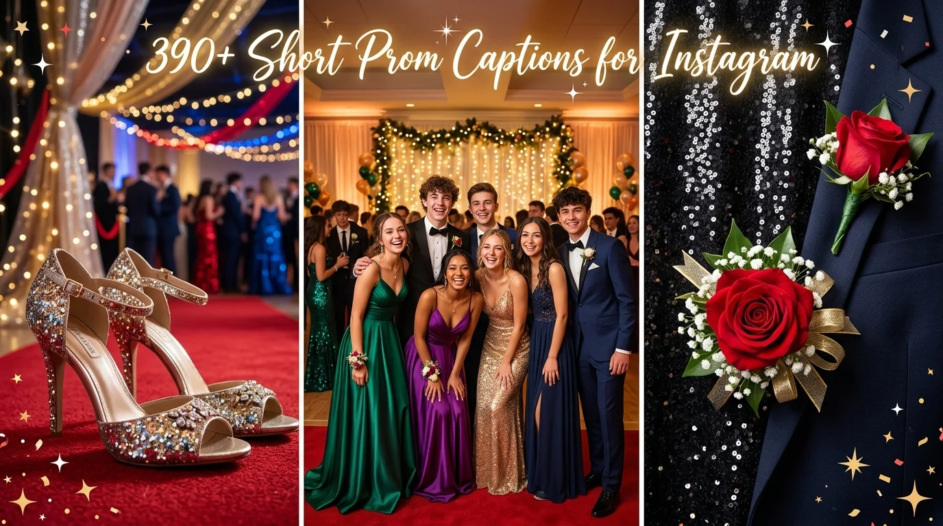 short prom captions for instagram
