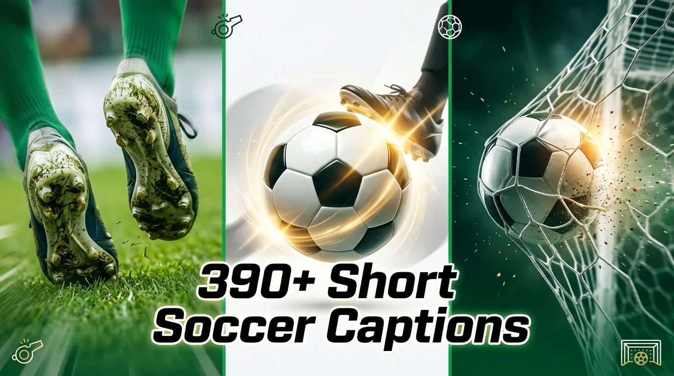 short soccer captions for instagram