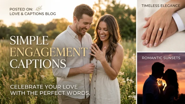 simple engagement captions for instagram