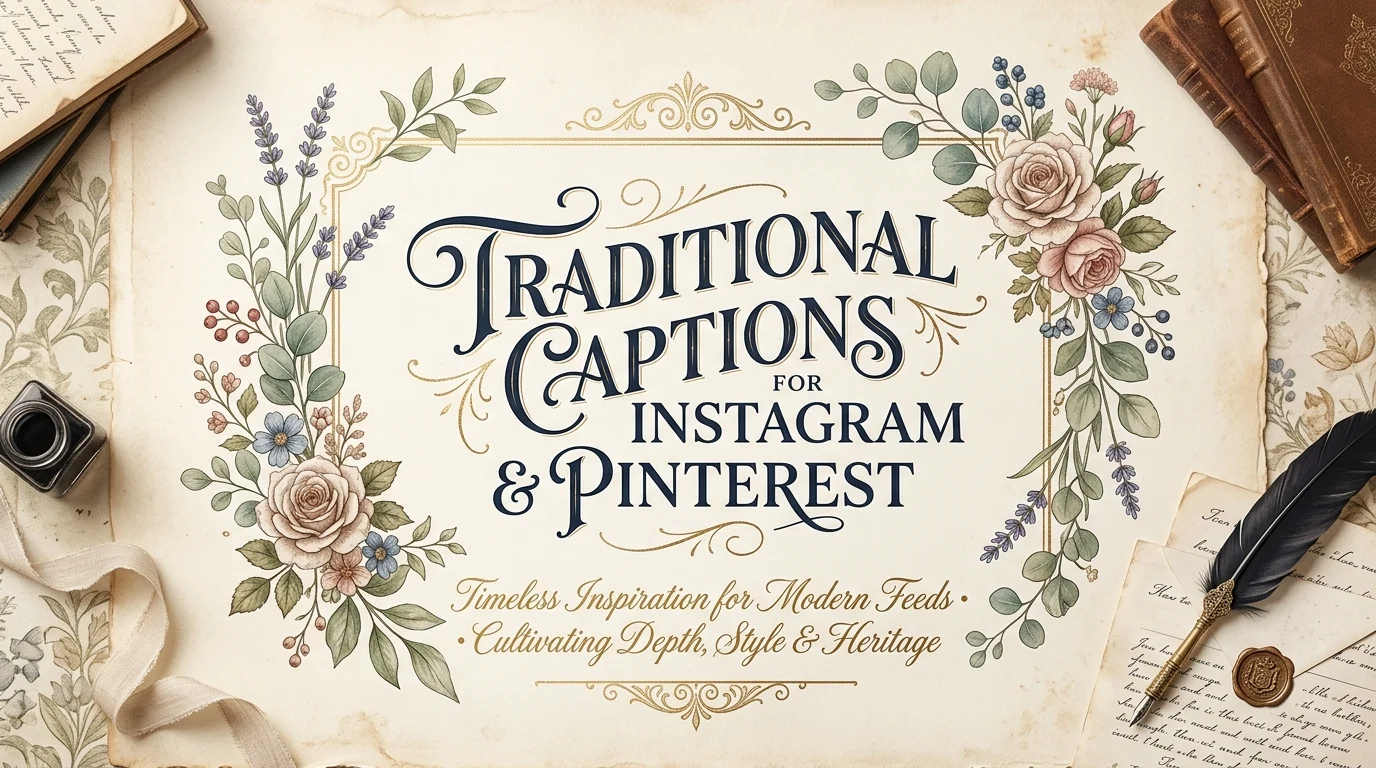 traditional captions for instagram pinterest