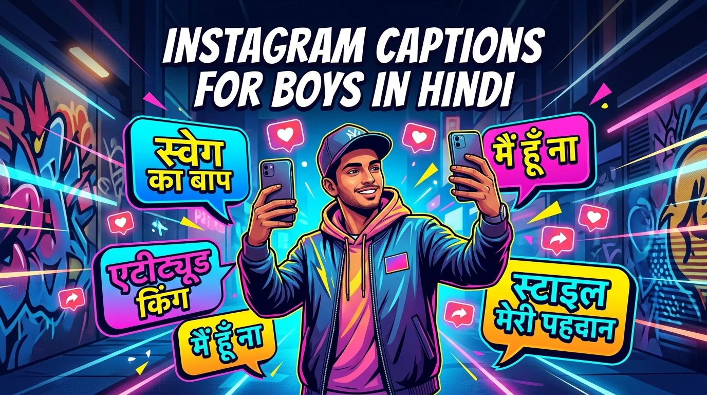 instagram captions for boys in hindi