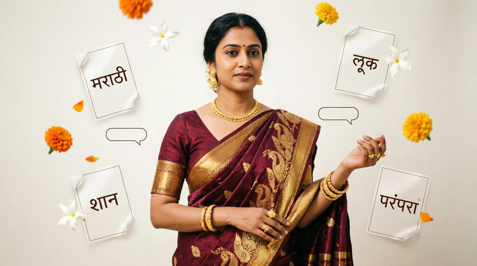 marathi look caption for instagram