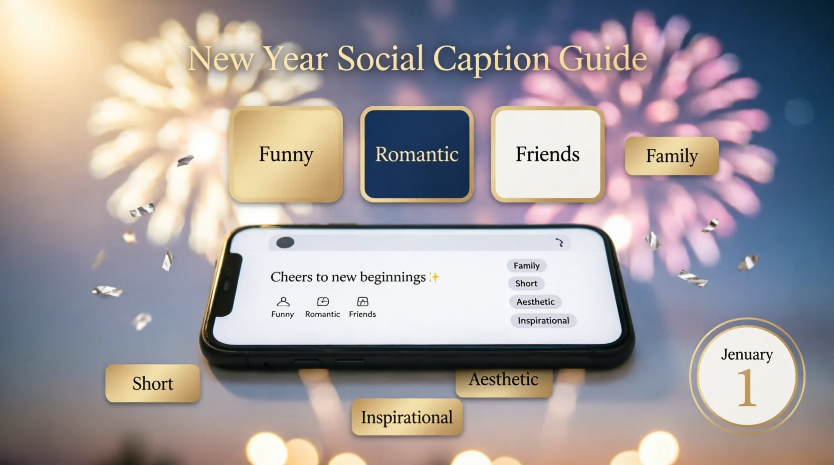 new year captions