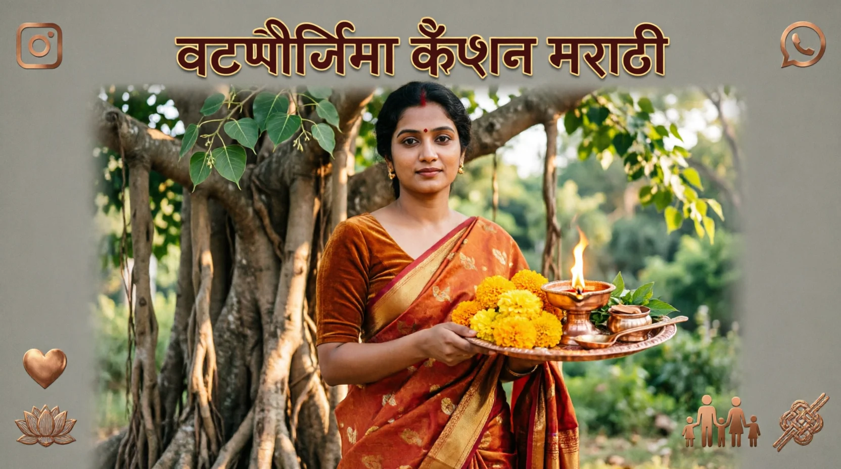 vat purnima caption in marathi