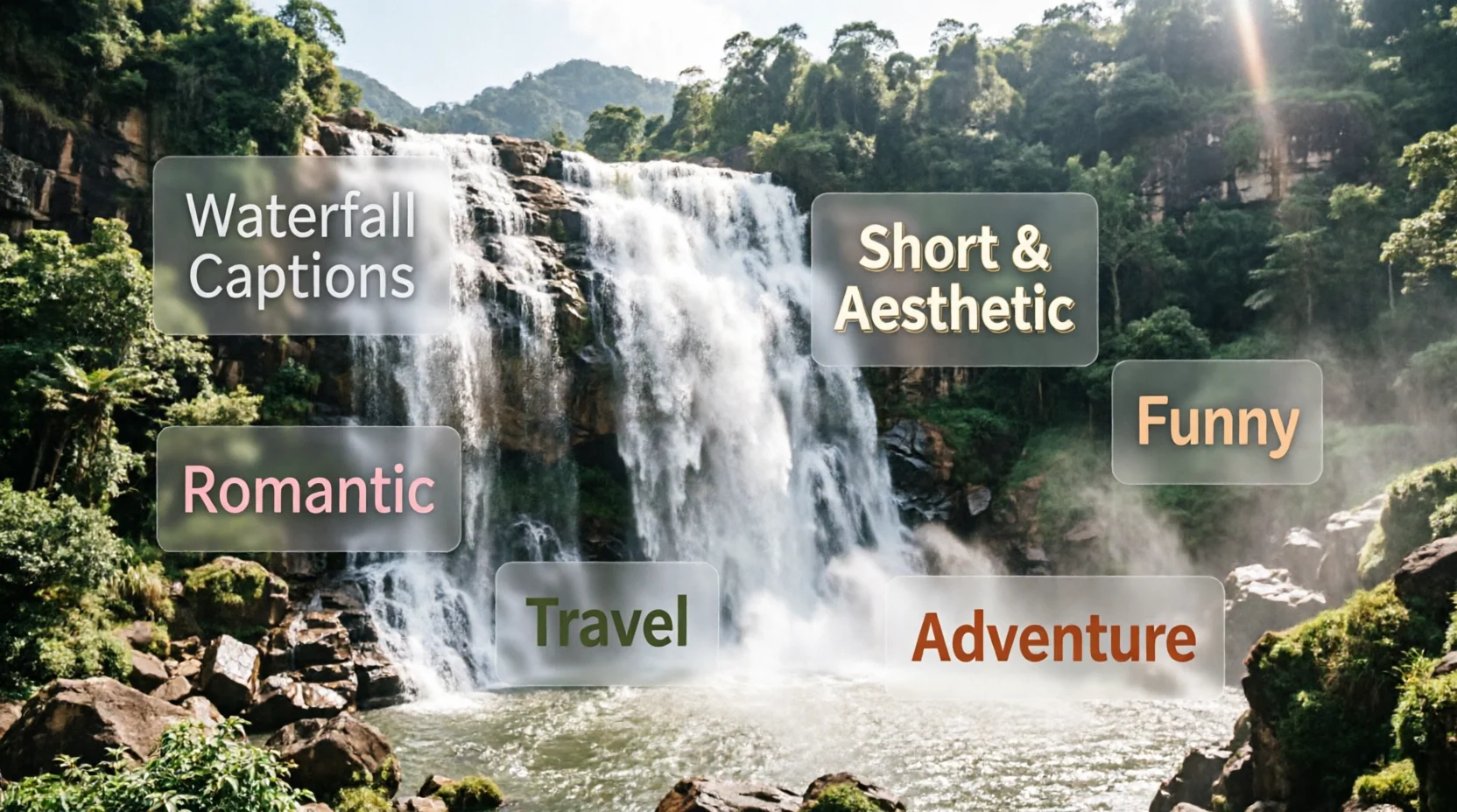 waterfall captions for instagram